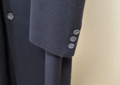 80-90s pure cashmere wool double long coat #11