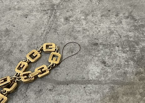 80-90s givenchy gold bracelet"G"