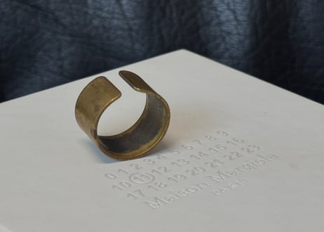 maison margiela antique finish ring #a
