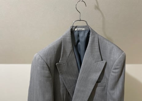 【setup special pick up】80-90s set up suit "gray stripe double"