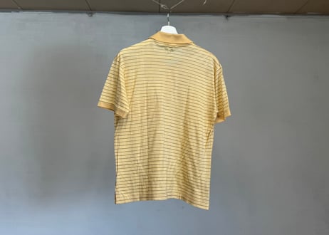 hermes "H" logo yellow polo shirt