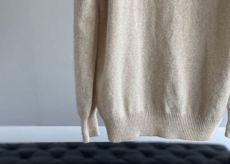 valentino over size cashmere half zip knit