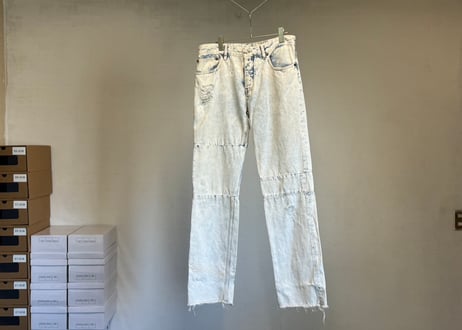 mm6 maison margiela "aids" 再構築 denim pants