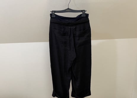 mm6 maison margiela linen wide pants