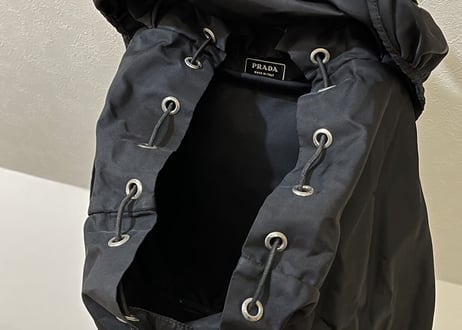 prada back pack black