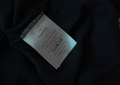 dior art logo graphic tops