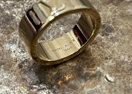 louis vuitton 2020aw LV logo ring dead stock