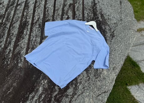 80-90s loewe anagram logo blue tops