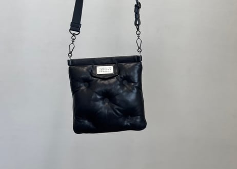 maison margiela glam slam leather flap shoulder bag