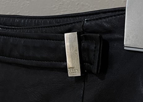 80s celine leather pants