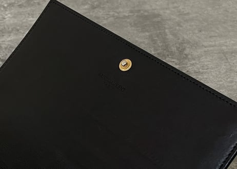 saint laurent paris leather wallet
