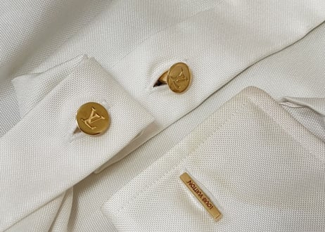 louis vuitton cufflinks shirt dead stock