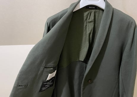 maison margiela green coat