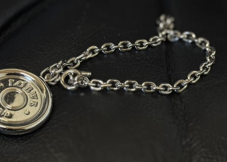 loewe silver anagram logo chain bracelet dead stock