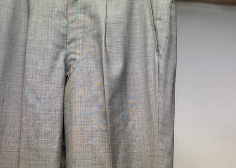 yves saint laurent gray check set up suit