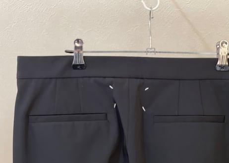 maison margiela 2020ss trousers black dead stock