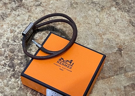 hermes  leather bracelet "tuiluni"