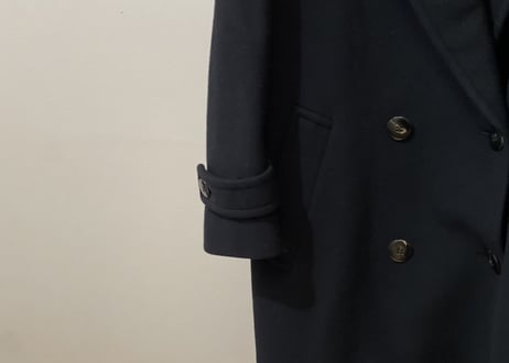 80-90s  pure cashmere  double chesterfield coat