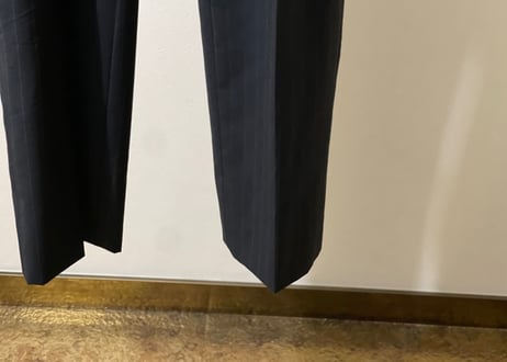 gucci set up suit navy stripe