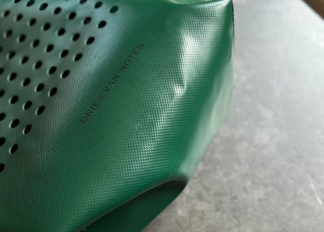 dries van noten punching logo bag
