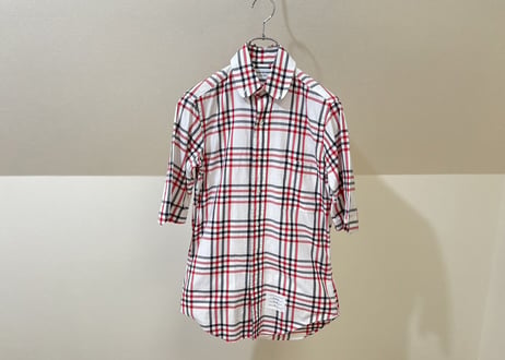 thom browne check shirt