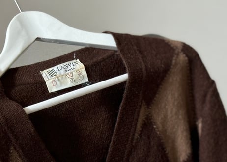 80s lanvin made in Flance cardigan