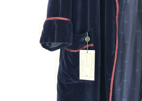 70s guccci velvet long coat dead stock