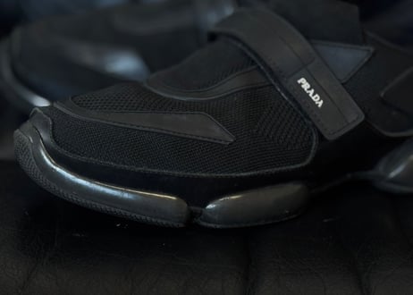 prada logo velcro shose