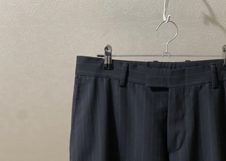 gucci set up suit navy stripe