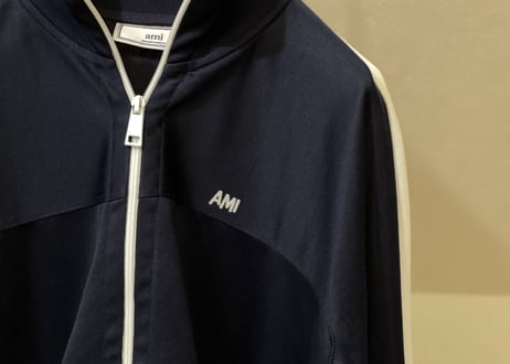 ami alexandre mattiussi logo jersey jacket