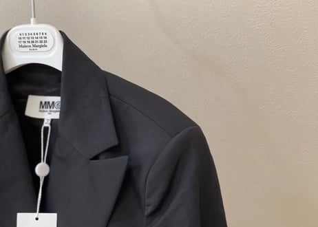mm6 maison margiela 2020aw nylon doule black blazer dead stock