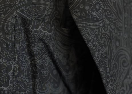 90s linen jacquard shirt jacket