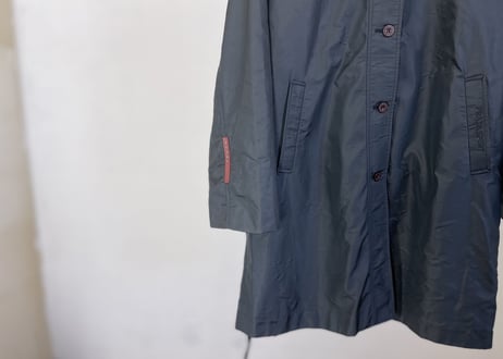 prada nylon belt coat