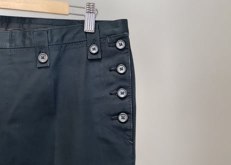 gucci design button trousers
