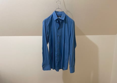 dolce&gabbana 2019ss gold line blue shirt