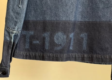 trussardi logo denim jacket