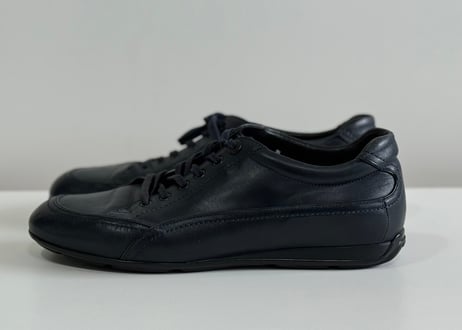 giorgio armani leather sneakers