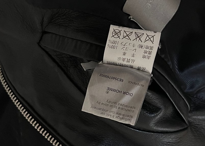 diorhomme 2008ss leather jacket dead stock | we