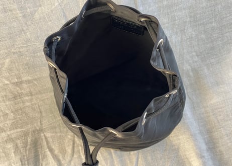 prada nylon "巾着" bag black