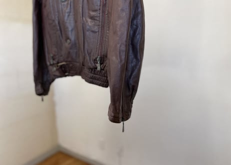 80s givenchy made in Italy leather jacket