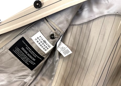 2019ss maison margiela stripe jacket dead stock