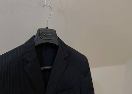 jilsander stripe tailored jacket