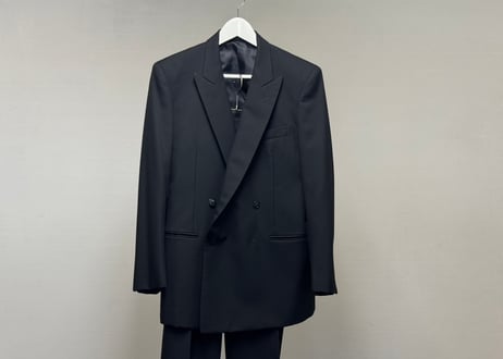 saint laurent double black setup suit