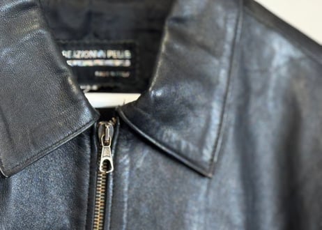 80s made in Italy leather jacket