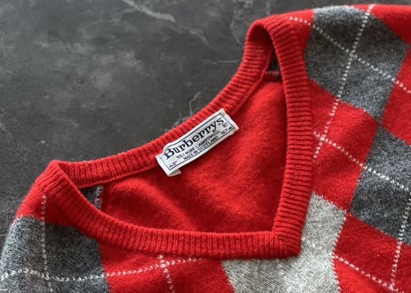 burberry over size argail knit