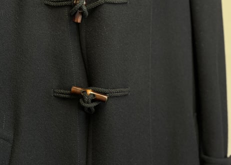 gucci design duffel coat dead stock