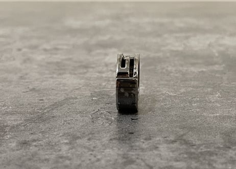 gucci g logo silver ring 17号