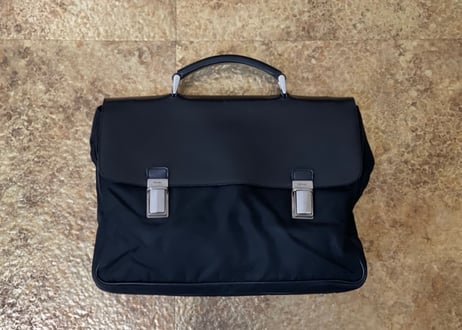 prada leather × nylon bag