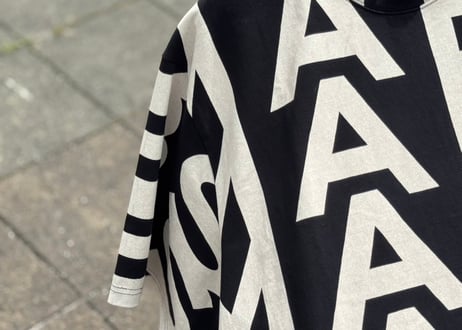 marc jacobs 1st line logo "総柄" over size tops