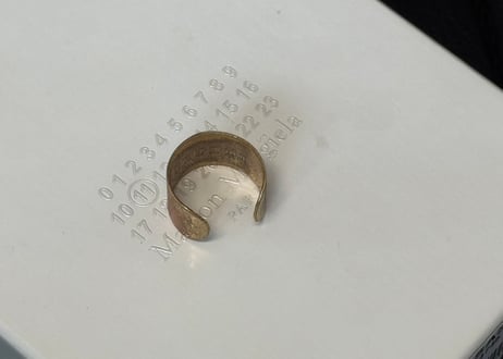 maison margiela antique finish ring #e